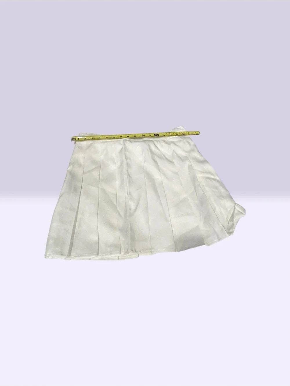 Women’s White Pleated Tennis Skort – High Waist – Approx. Medium – NWOT
